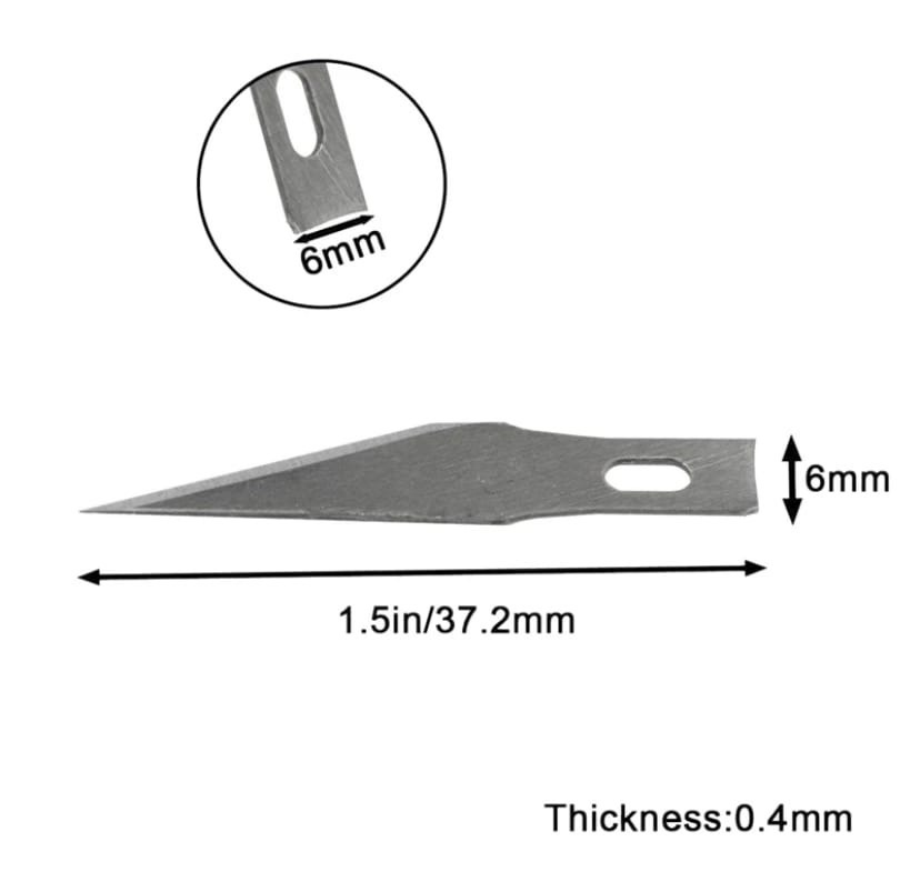  Лезвия для перьевого ножа,200 шт. 